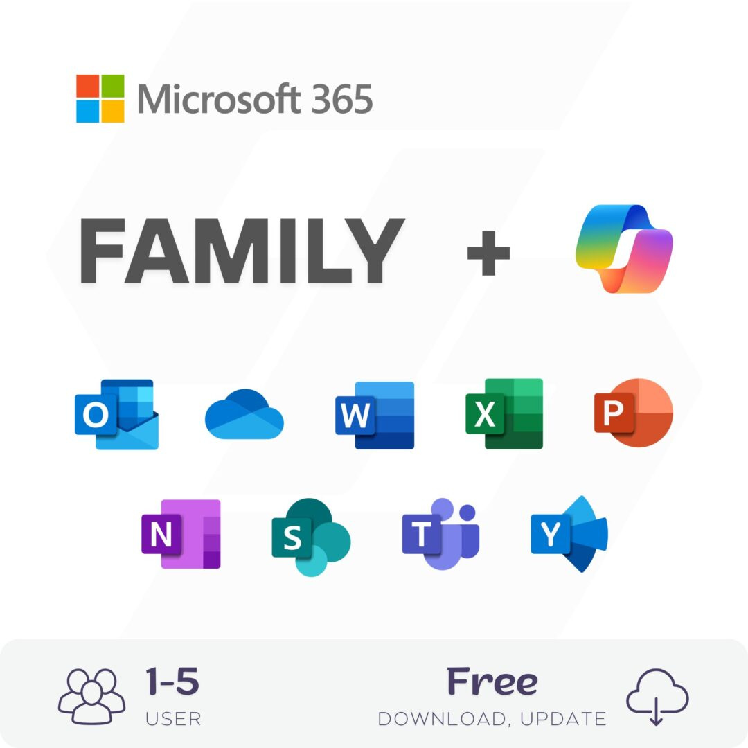 Nâng cấp Microsoft 365 Family Chính Chủ